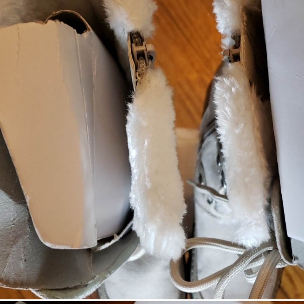 Nine West Daphne Toddler K Off White Boots Size 3 - Picture 7 of 10